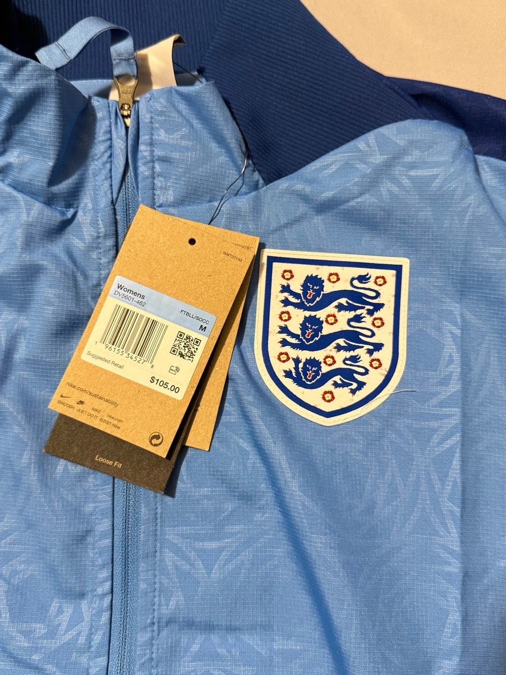 Nike England Light Blue Track Jacket - Picture 6 of 9